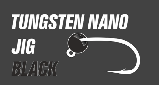 MB Lures volframa Nano Jig #12 0.1g - 1.4g Anodēts melns / Tungsten Nano Jig #12 0.1g-1.4g Anodized Black